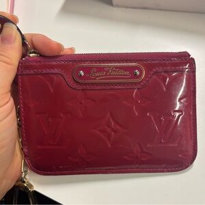 Louis Vuitton Rose Indien -  Leather Key Pouch / Vernis Cles